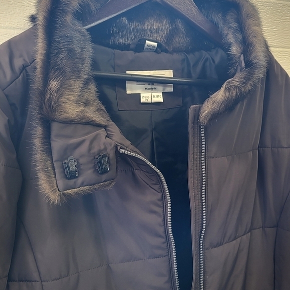 Laurier Puffer Coat with Faux Fur Detail Size 1X - Picture 14 of 14